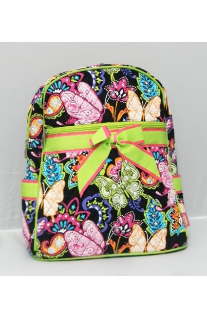 Quilted Backpack-BUF2828-LIME